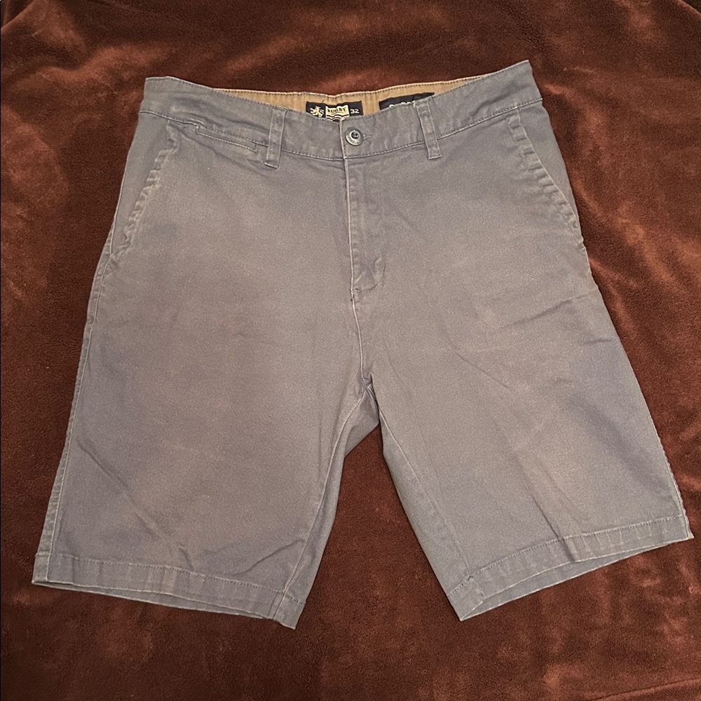 Blue Stretch Fit Casual Shorts